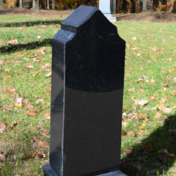 black granite grave markers