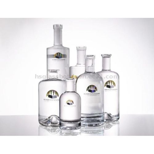 Chinese Manufacturer Round Spirit Glass Bottles