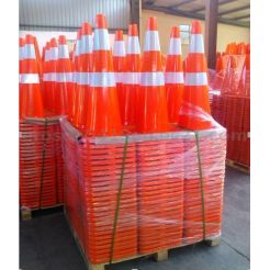 Manufacture Top Sale 70 Cm Road Cone Flexible PVC Safety Used Traffic Cone