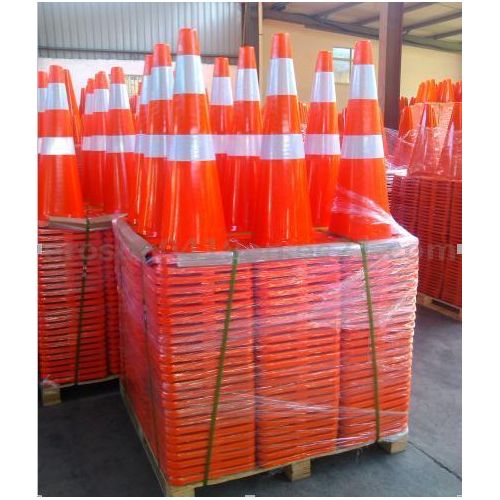 Manufacture Top Sale 70 Cm Road Cone Flexible PVC Safety Used Traffic Cone