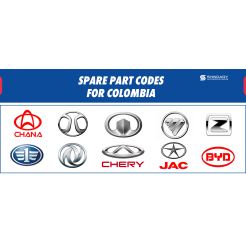 SPARE PART CODES FOR COLOMBIA MARKET