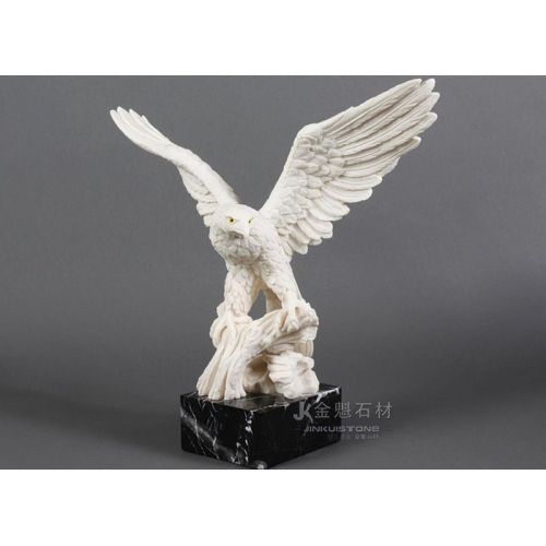 Customizable white animal sculpture marble decoration