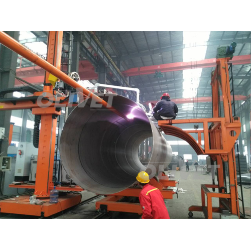 Stainless steel tank fit-up plasma welding center