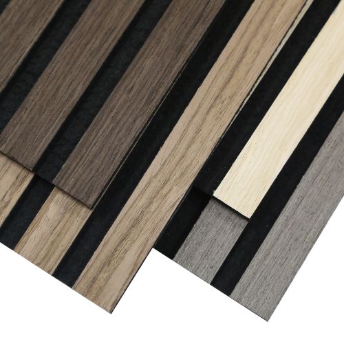 Acoustic Grooved Wood slat wall panel