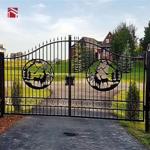 backyard iron gate