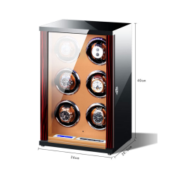 Custom Wholesale Vertical Design Watch winder/ 6 Slots Watch Winder