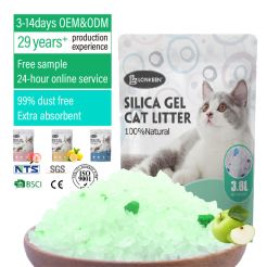 China Factory Apple Scent Bulk Lightweight Dust Free Crystal Cat Litter